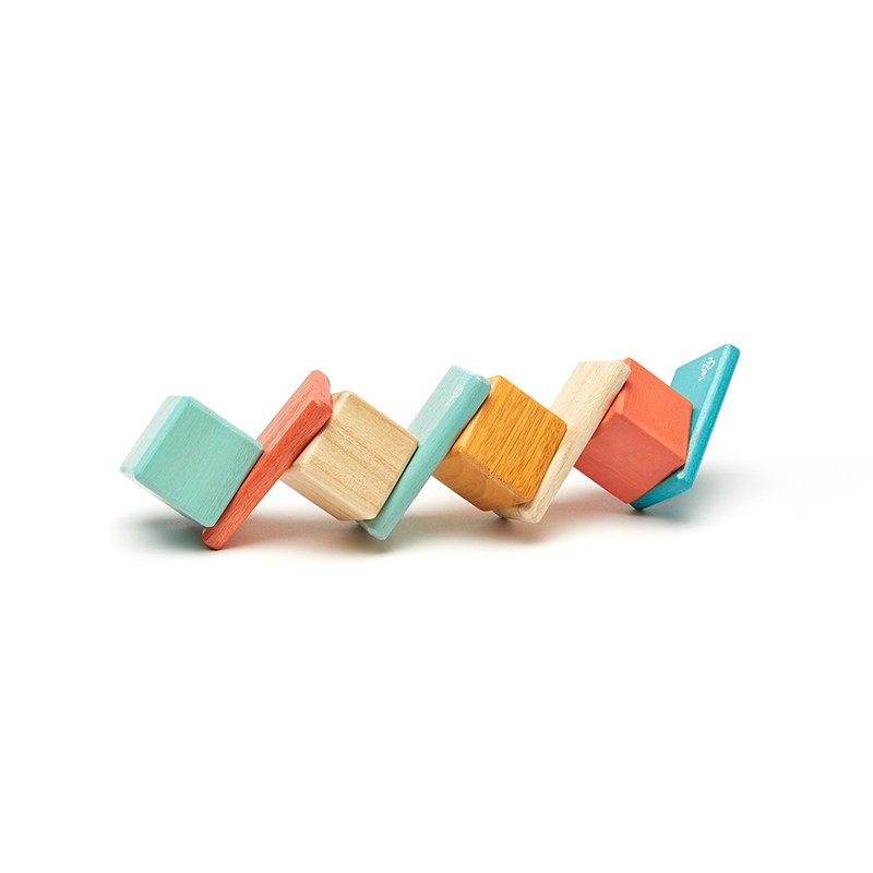Original Pocket Pouch <br>magnetic Wooden Blocks <br>8 Pieces