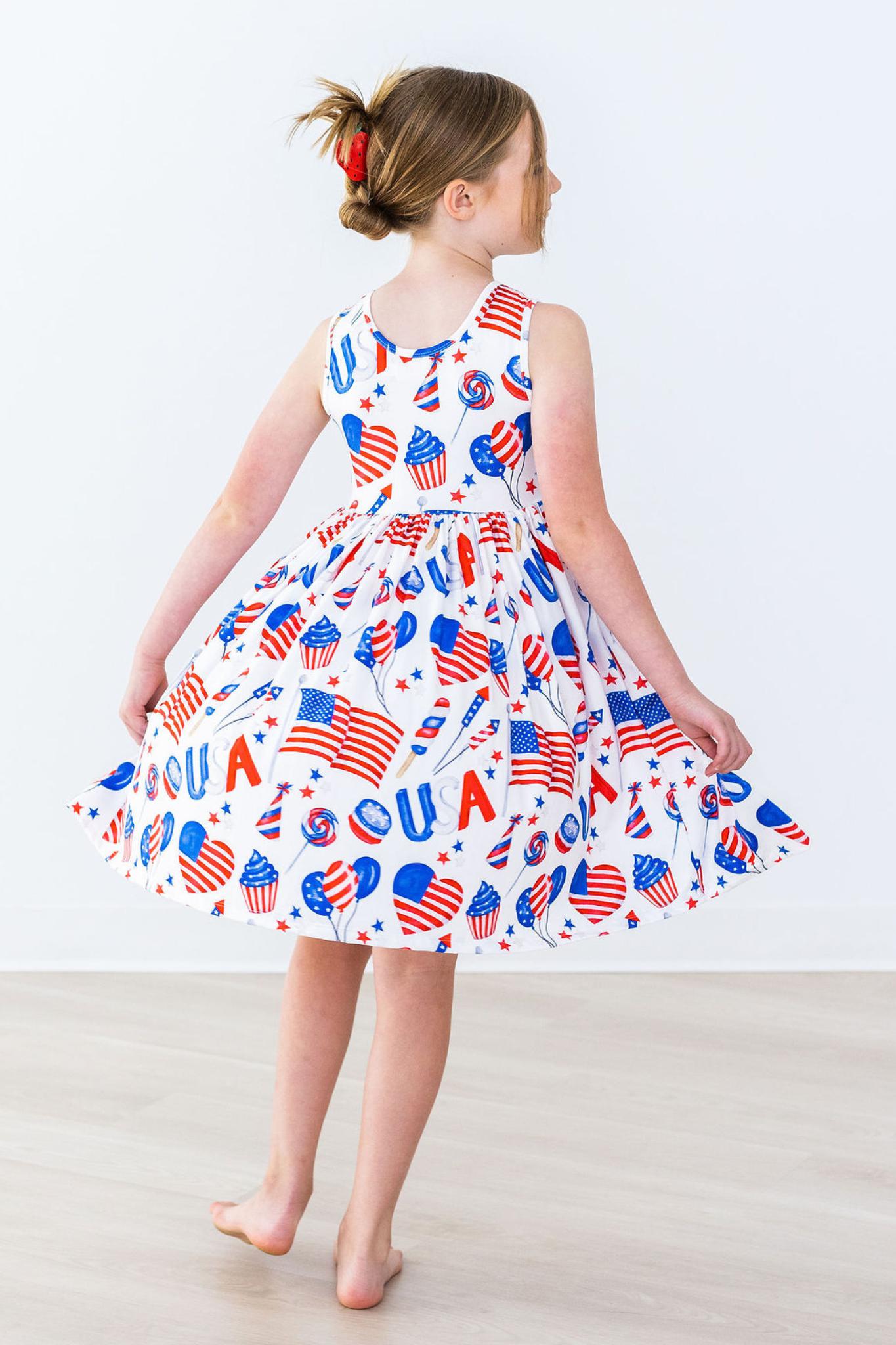 Party In The Usa Tank Twirl Dress