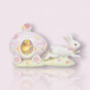 Bunny With Pink Carriage