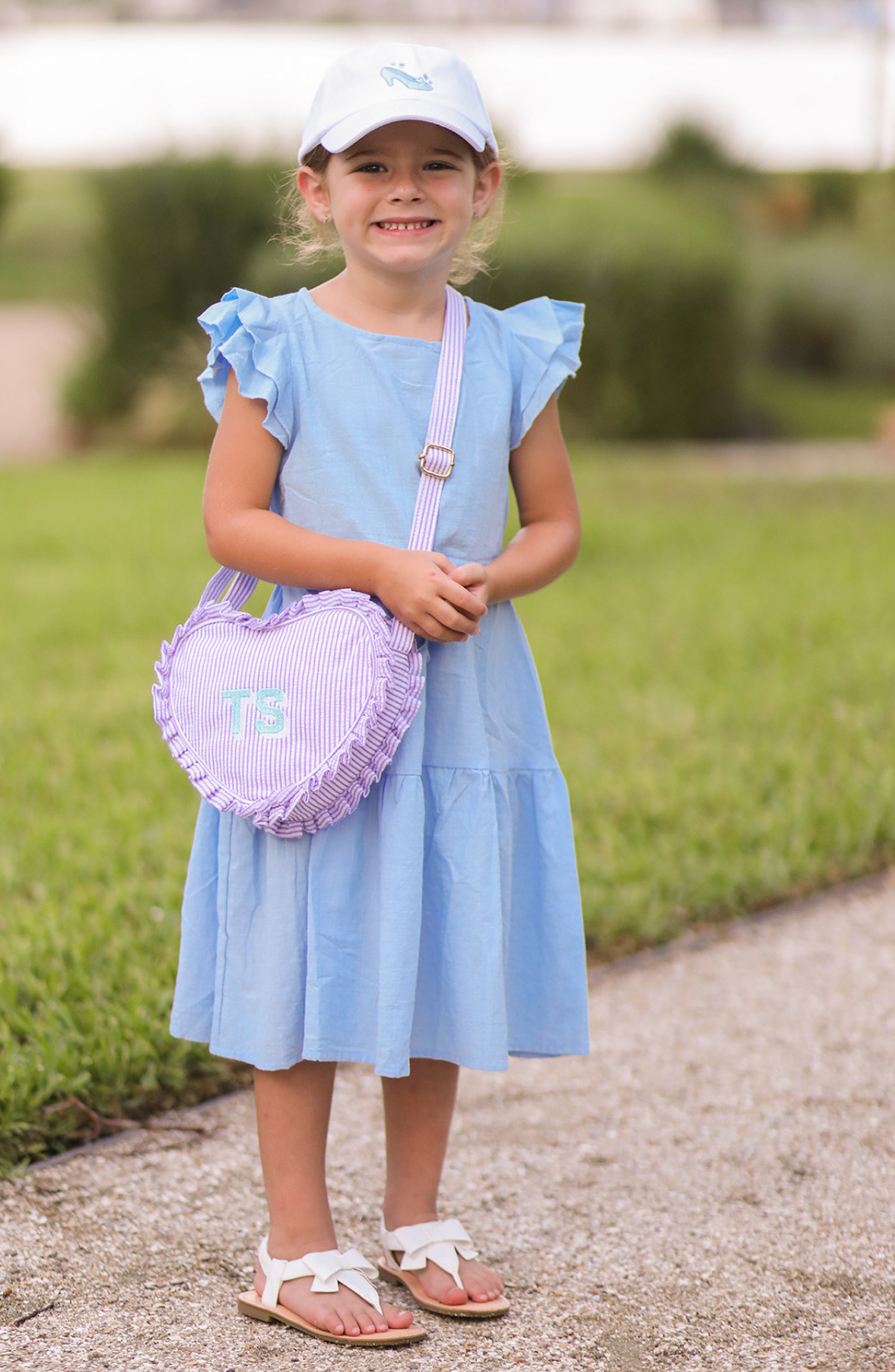 Glass Slipper Bow Baseball Hat (girls)