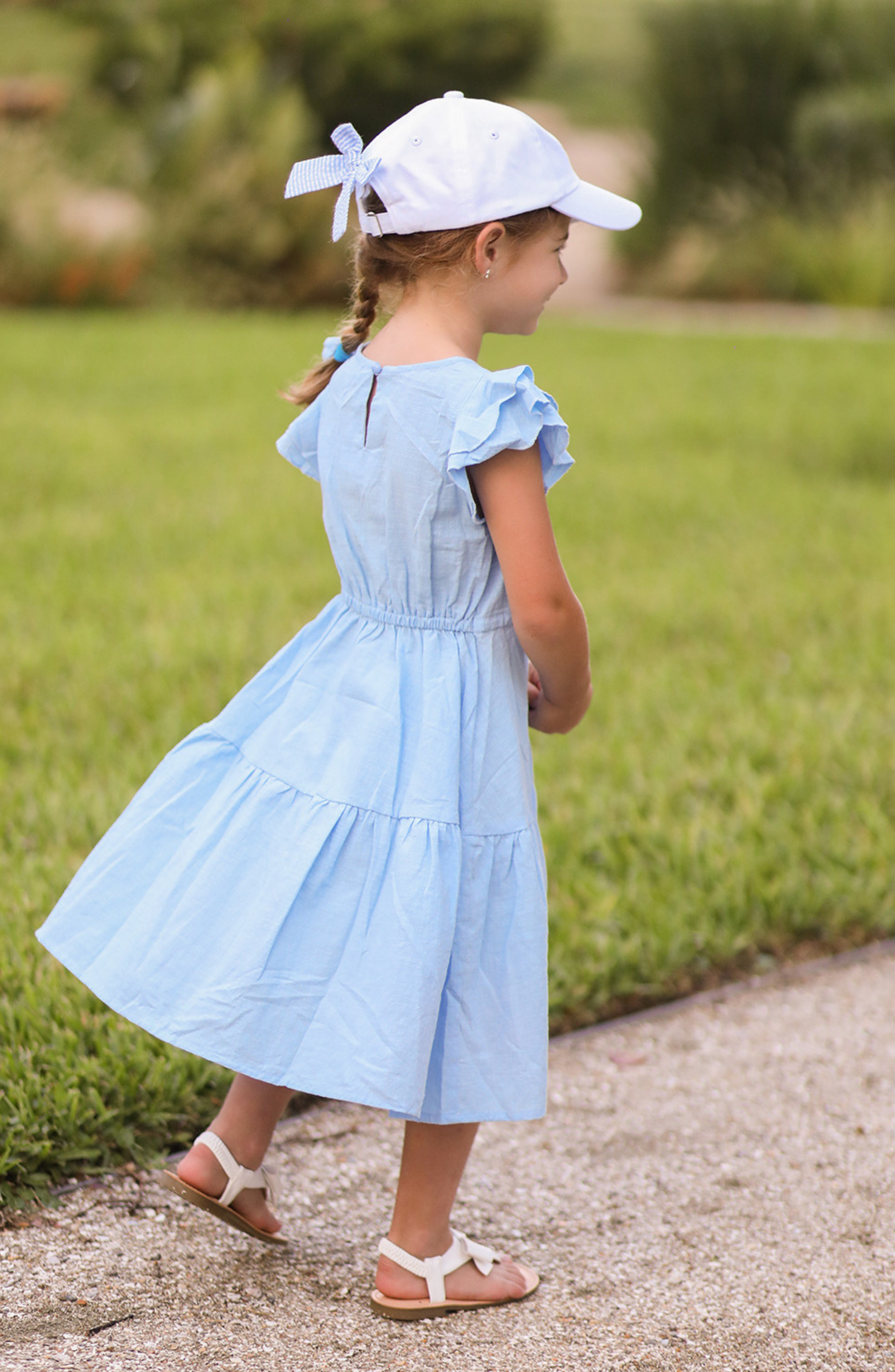 Flower Girl Bow Baseball Hat (baby/toddler, Youth)