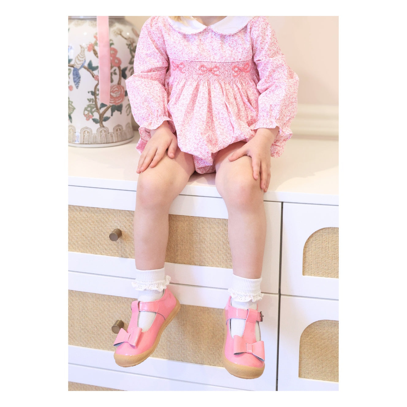 Emma Patent Bow T-strap Mary Jane
