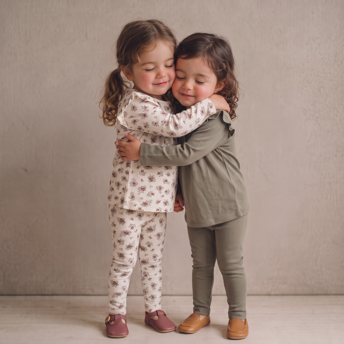 Organic Legging Set Of 2 - Winter Berry + Olive