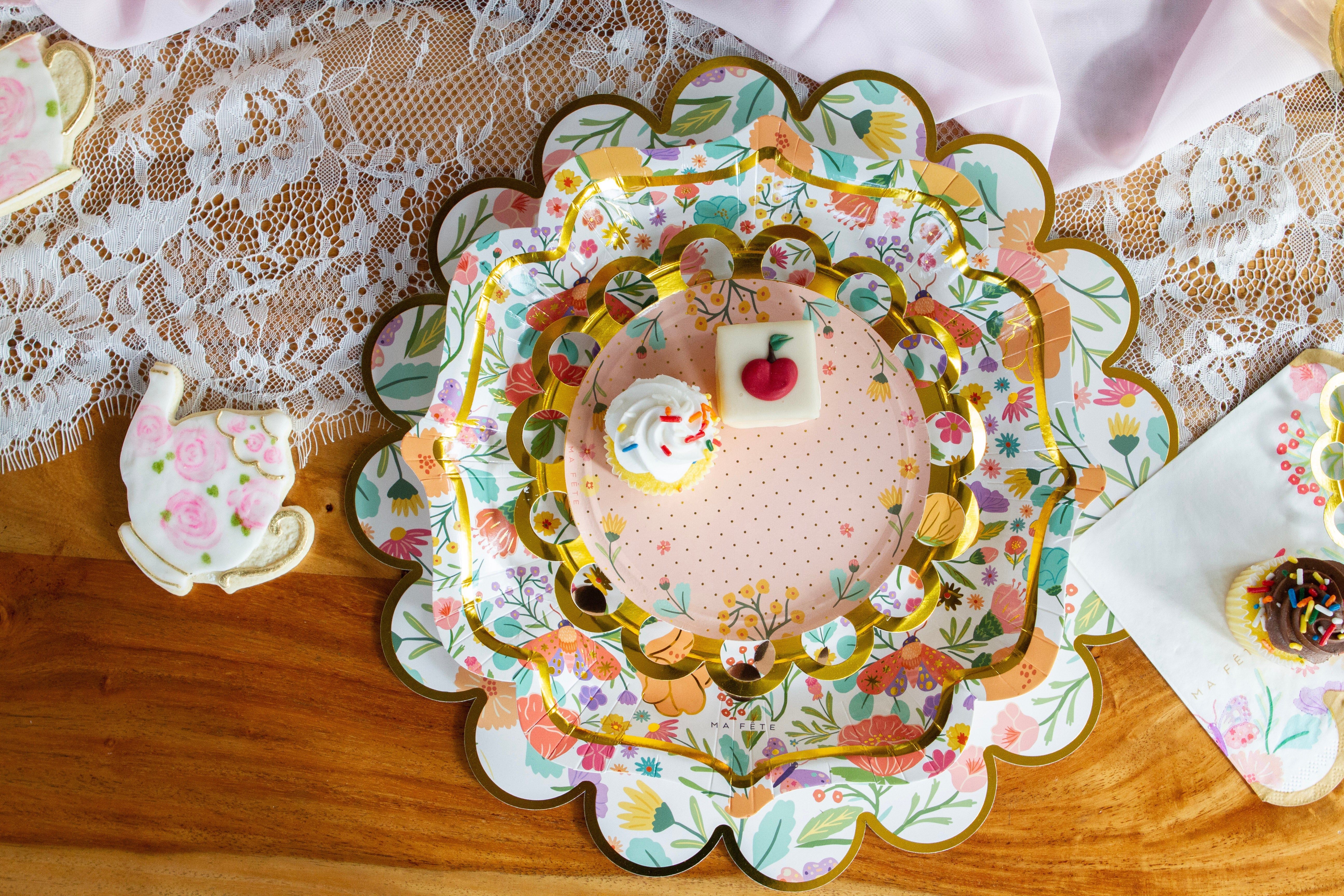 Tea Party Dessert Plates (8)