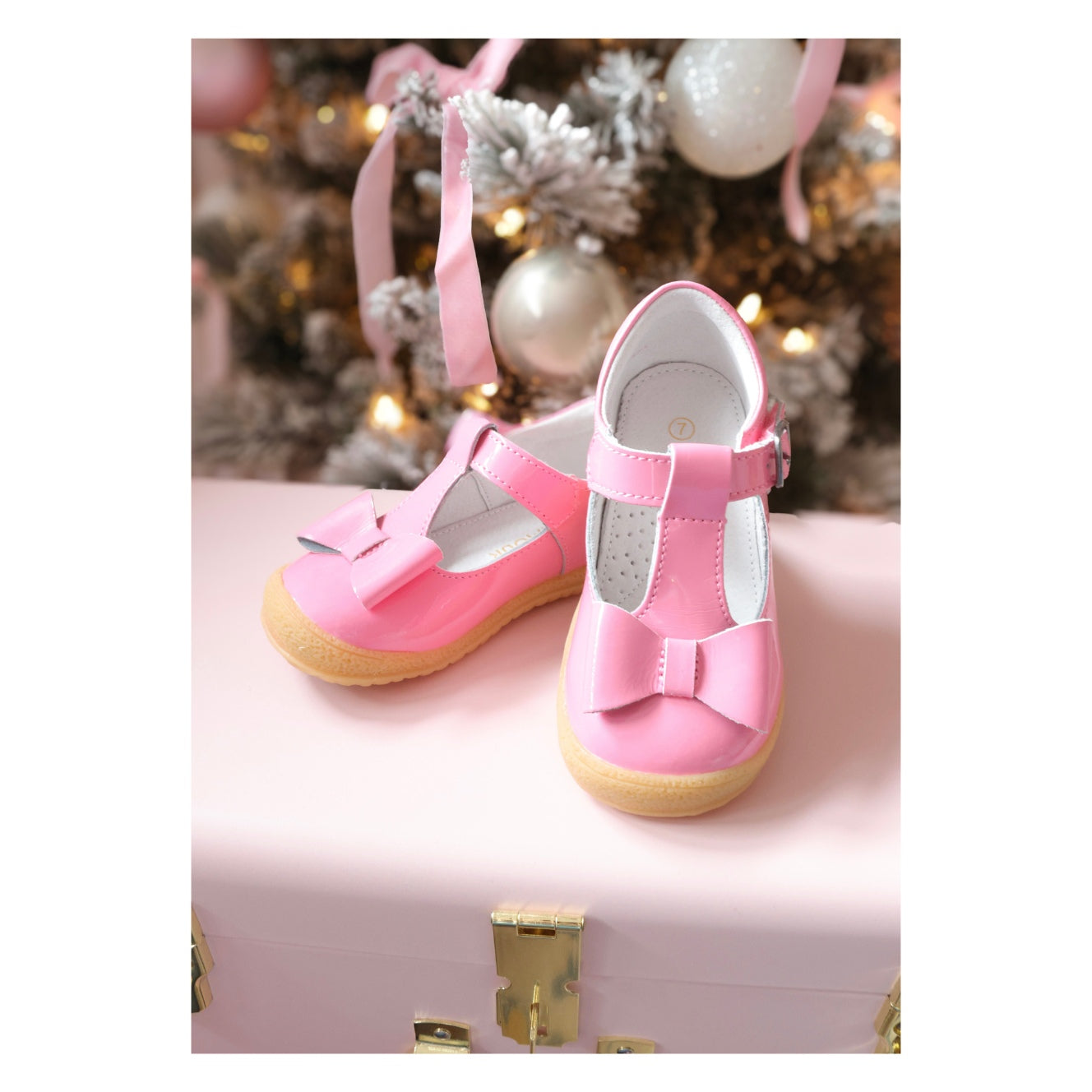 Emma Patent Bow T-strap Mary Jane