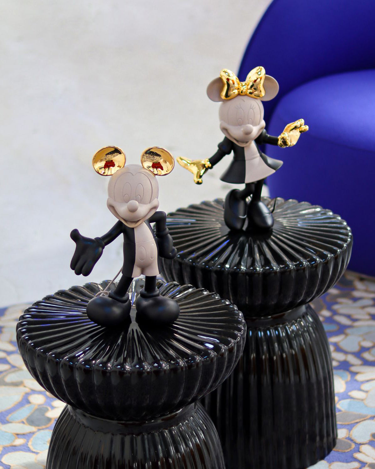 Mickey Mouse Hoppen Taupe, Black & Gold 12in