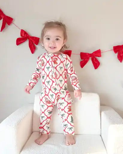 Cozy Christmas | Zip Romper