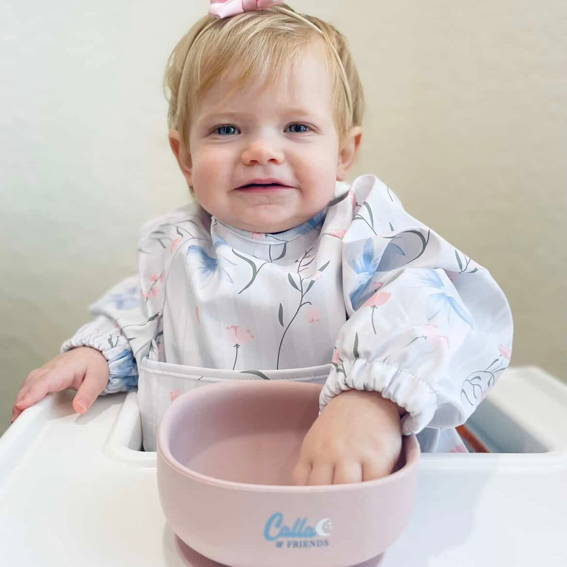 The Grayson Long Sleeve Bib - Fancy Floral