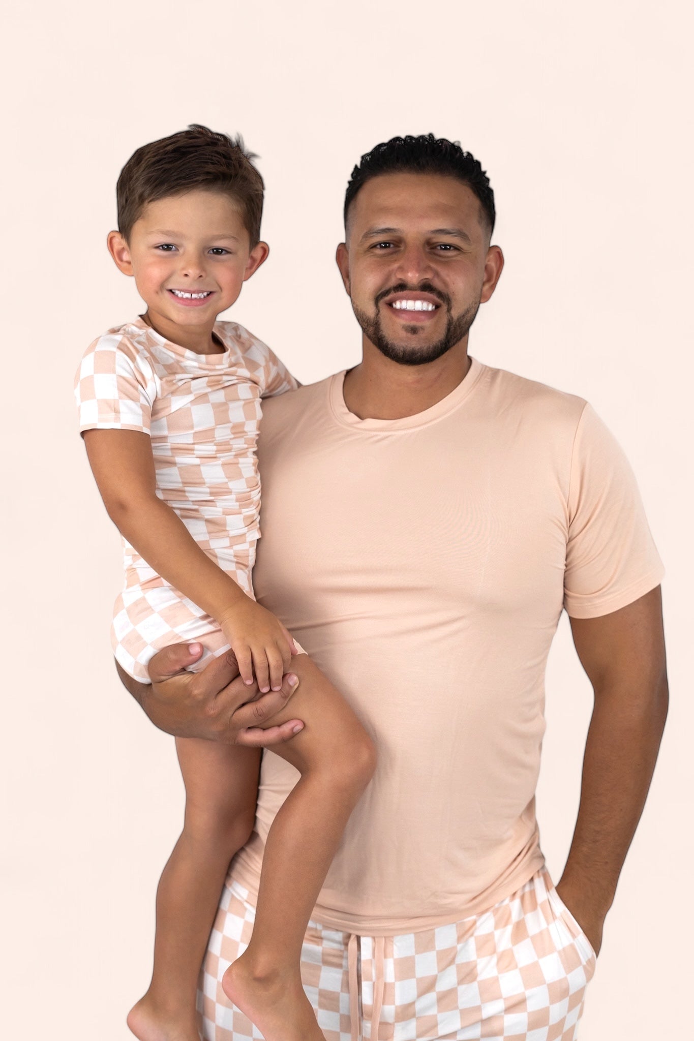 Sandy Checkers Short Sleeve Men's Dream Jogger Set