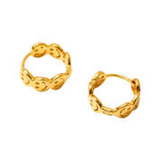 Smiley Huggie Hoops
