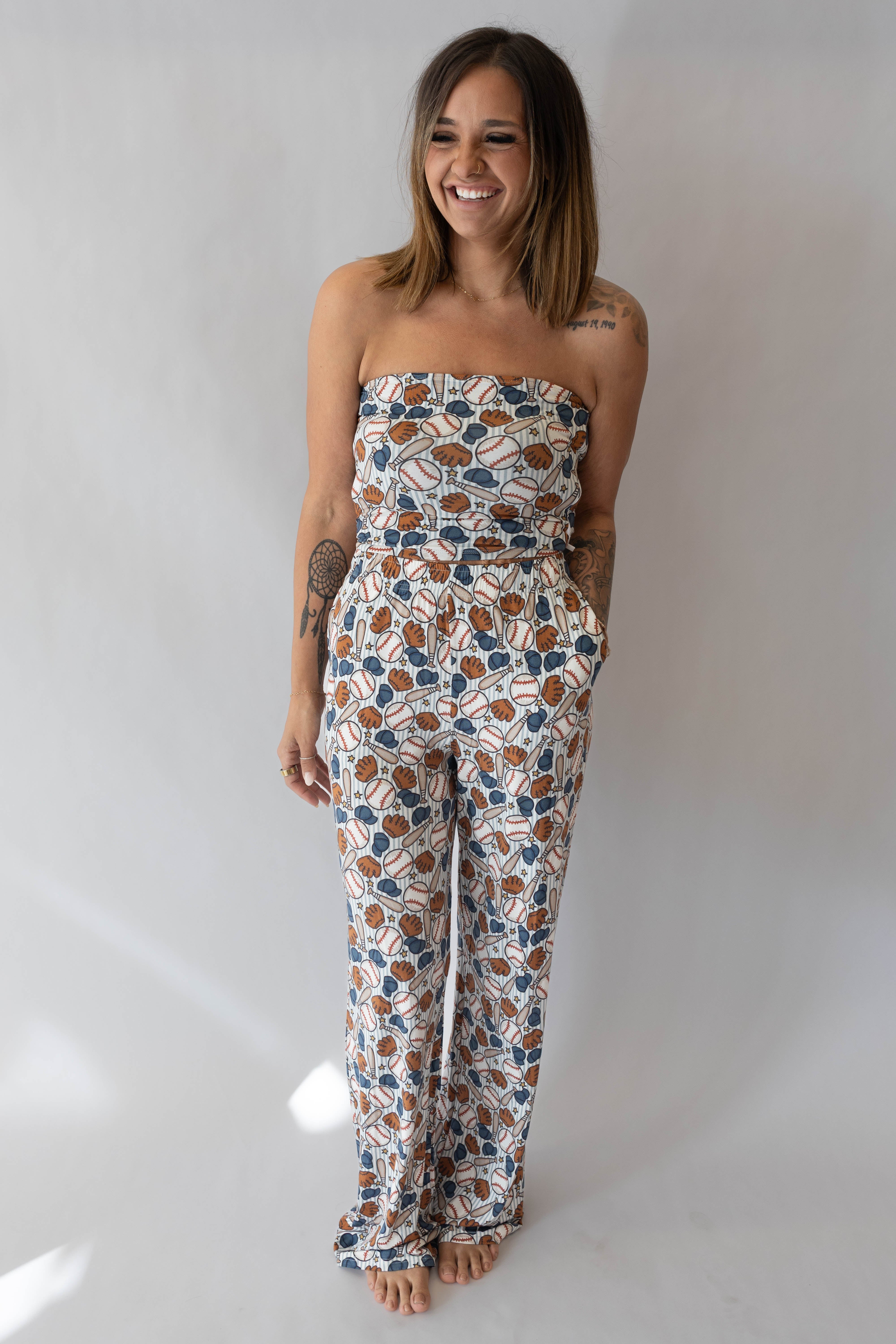 'not Like A Regular Mom' Women's Blue Baseball Set