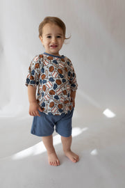 Blue Baseball Boy's Casual Set