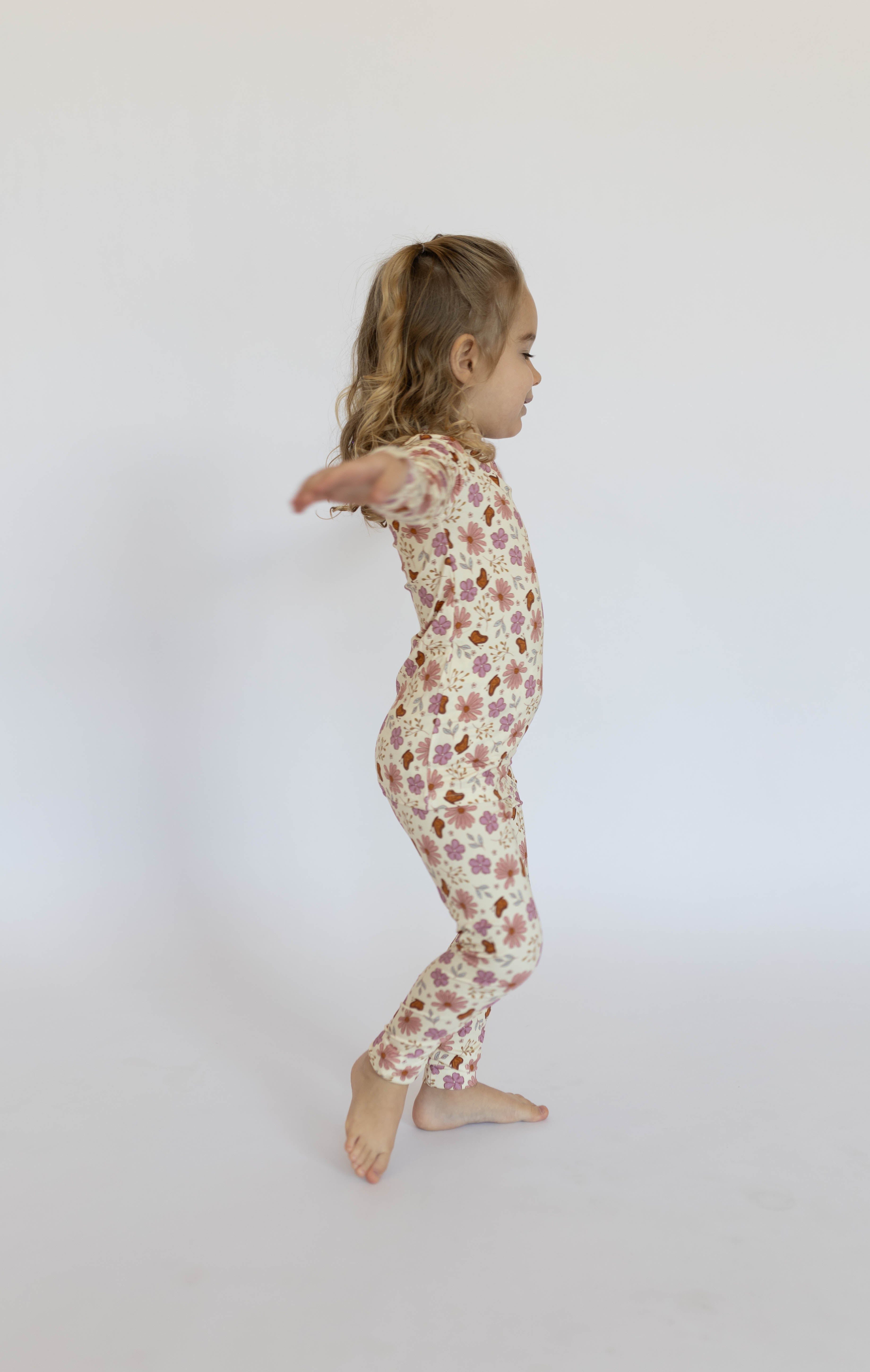 Floral Butterfly 2 Piece Pj's