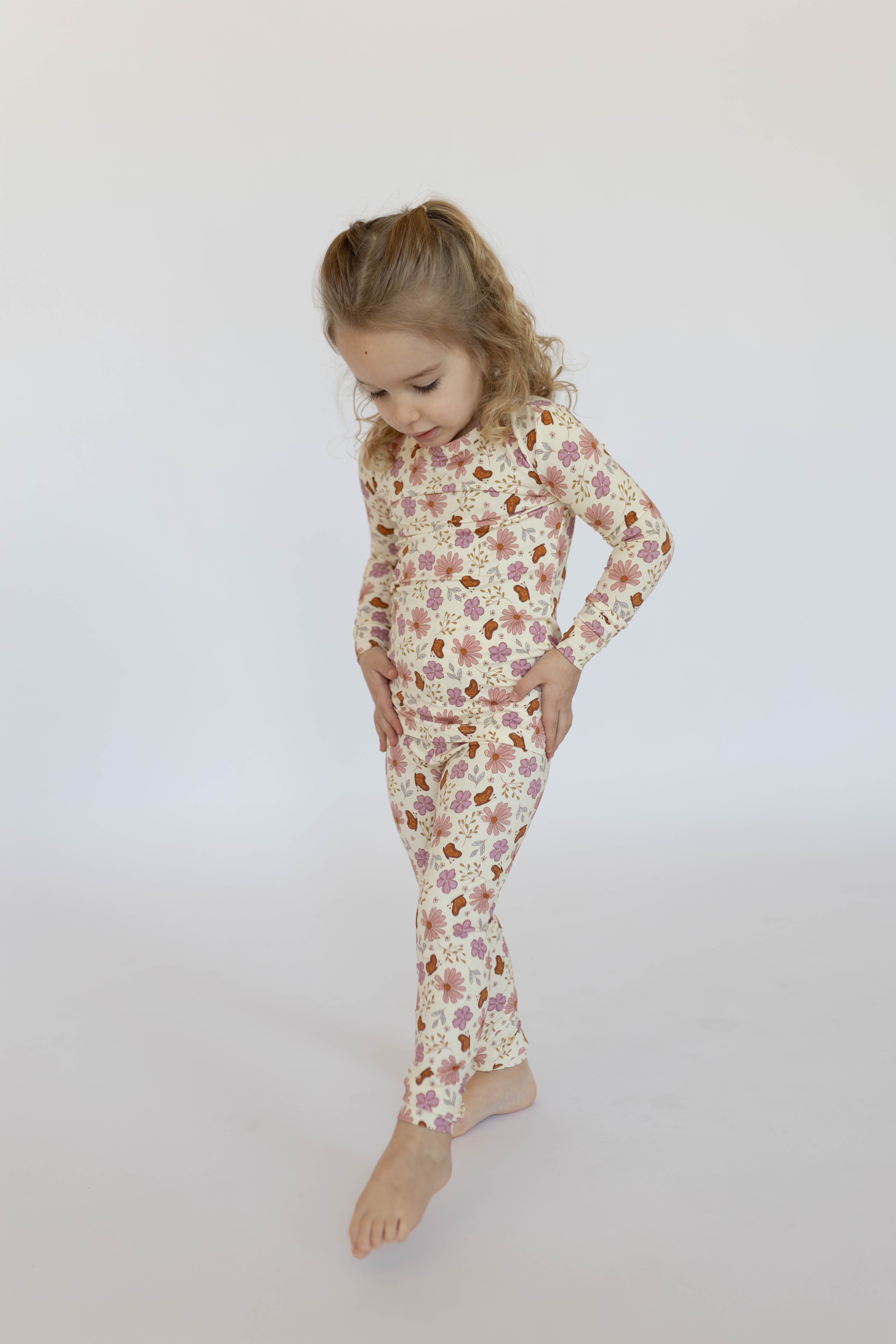 Floral Butterfly 2 Piece Pj's
