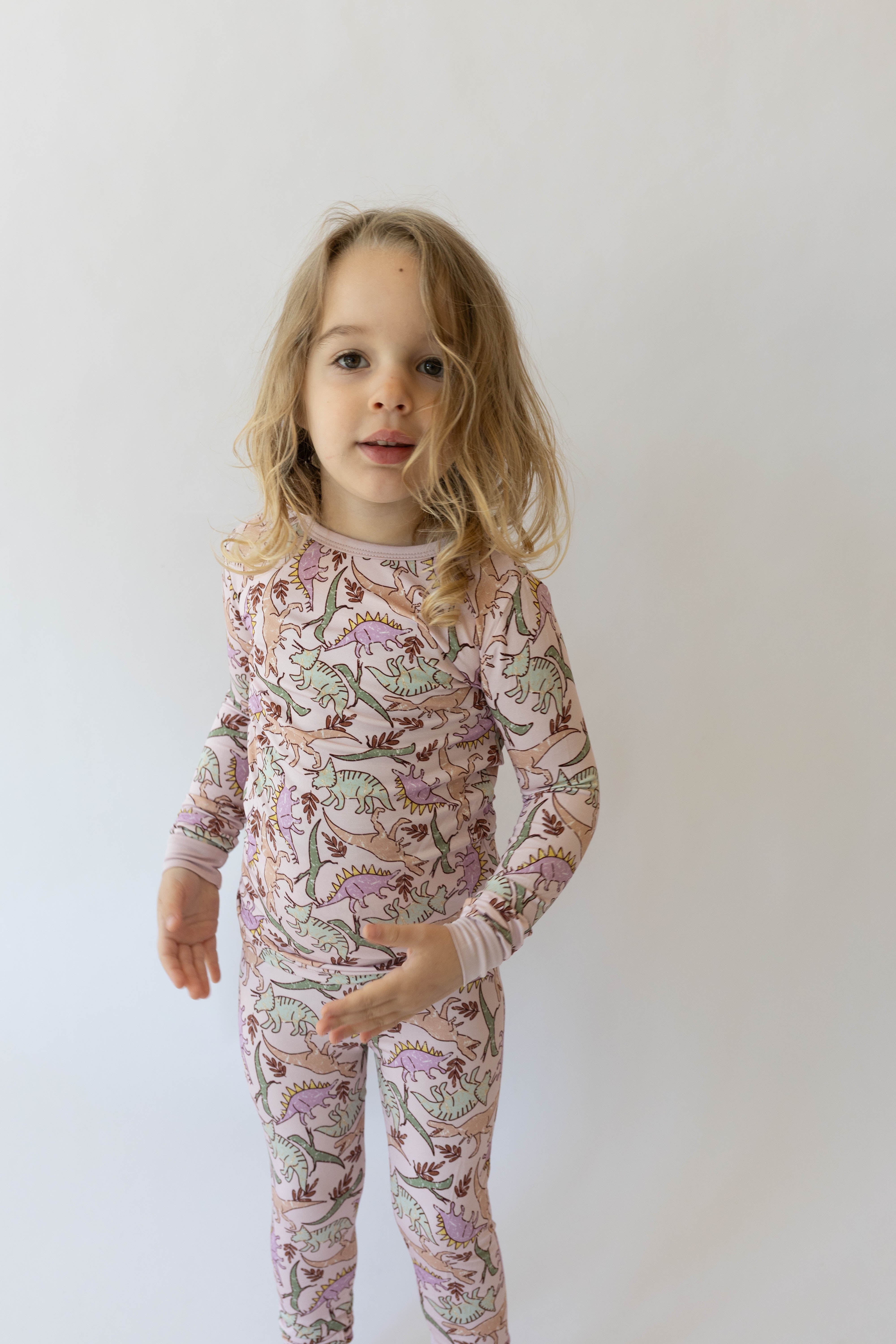 Pink Dino 2 Piece Pj's