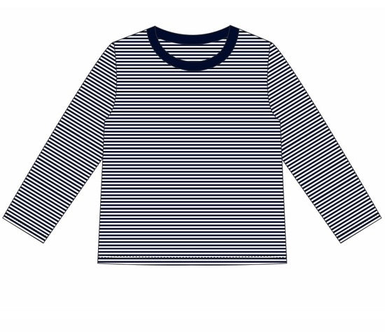 Knit Stripe Long Sleeve Shirt - Bold Colors