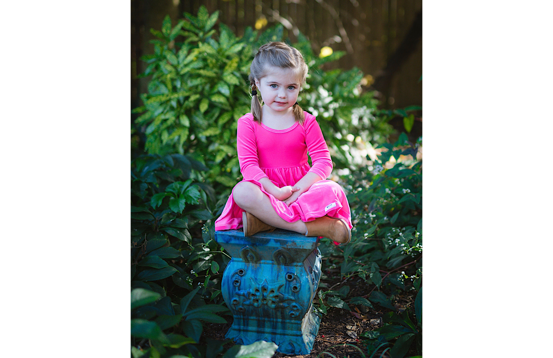 Twirly Dress In Hot Pink Stretch Velvet