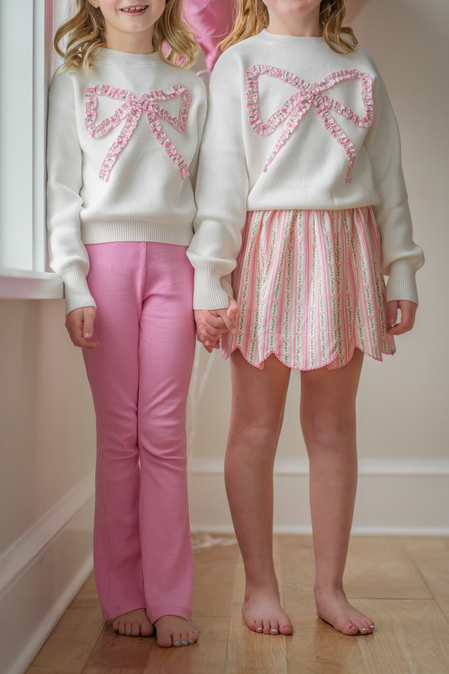 Pink Cherub Flared Leggings