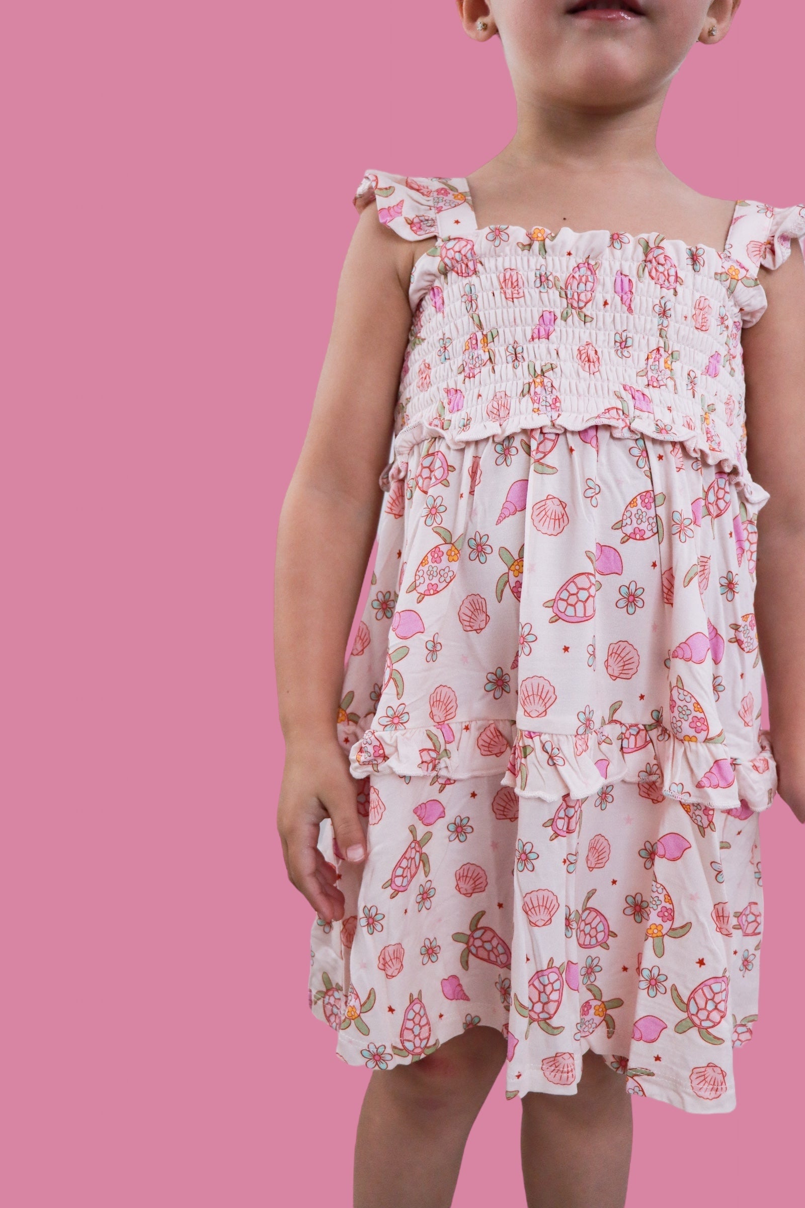 Exclusive Love Your Shell Dream Smocked Babydoll Dress