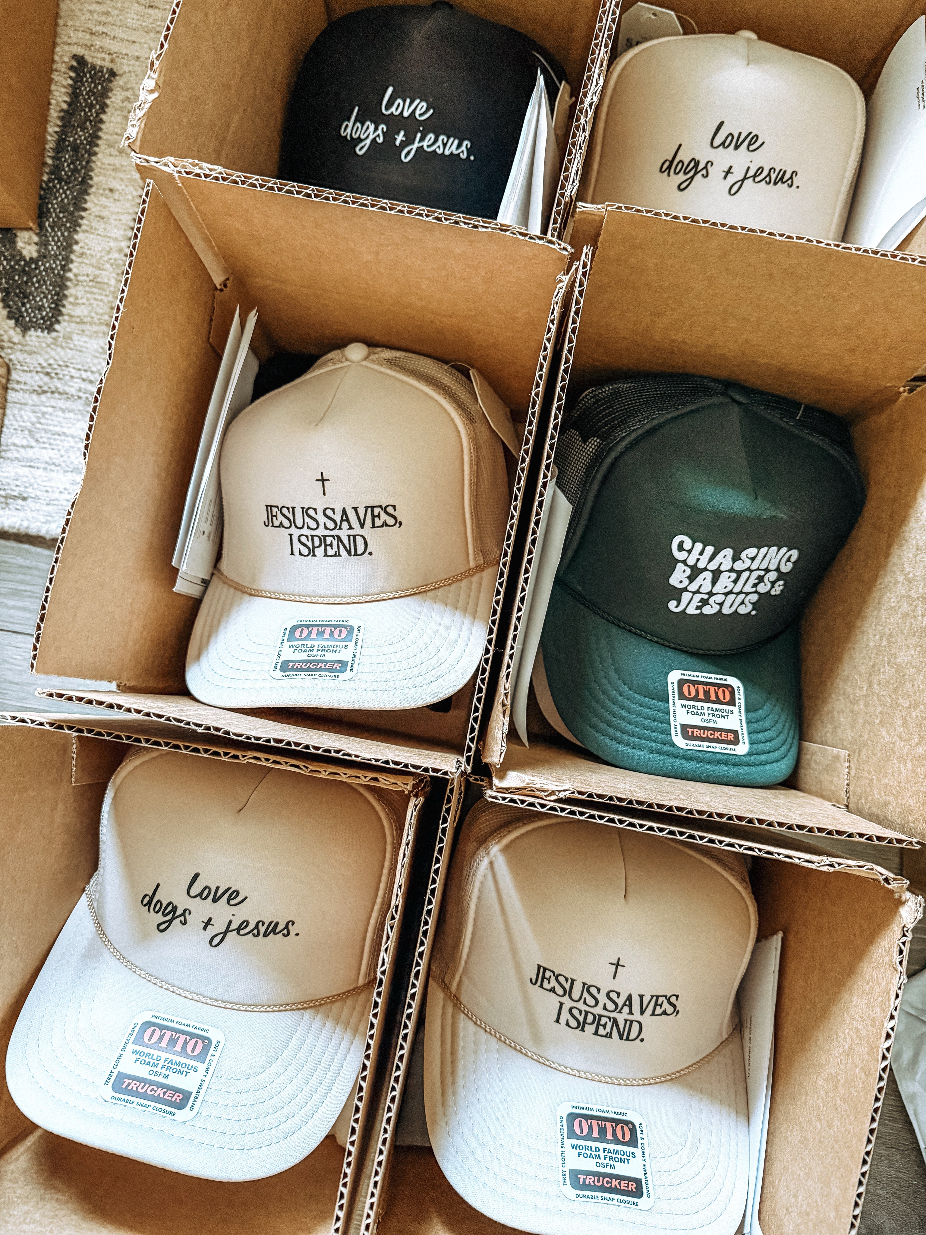 Love Dogs + Jesus Trucker Hat