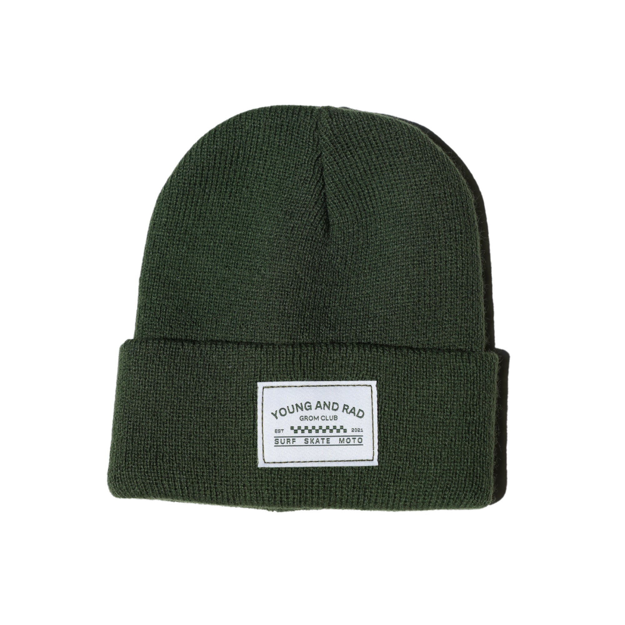 Young + Rad Classic Beanie // Forest Green