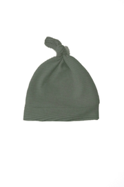 Moss Ribbed Knit Newborn Baby Knot Hat