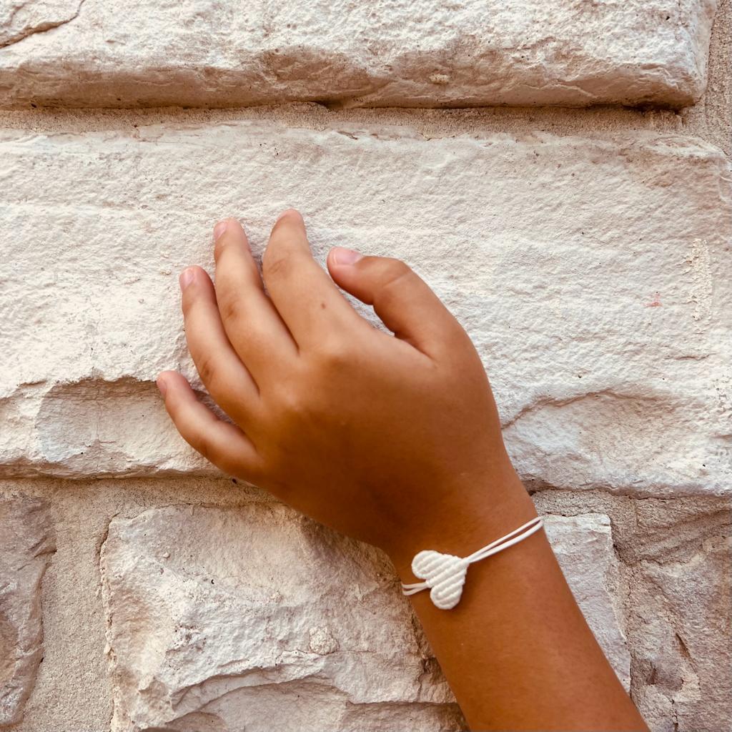 Kids Snowy Heart Bracelet