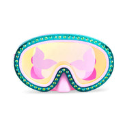Jewel Pink Mermaid Kids' Swim Mask With Nose Piece