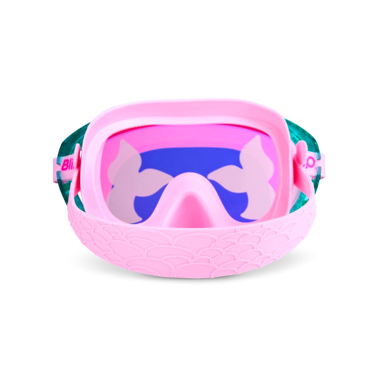 Jewel Pink Mermaid Kids' Swim Mask With Nose Piece