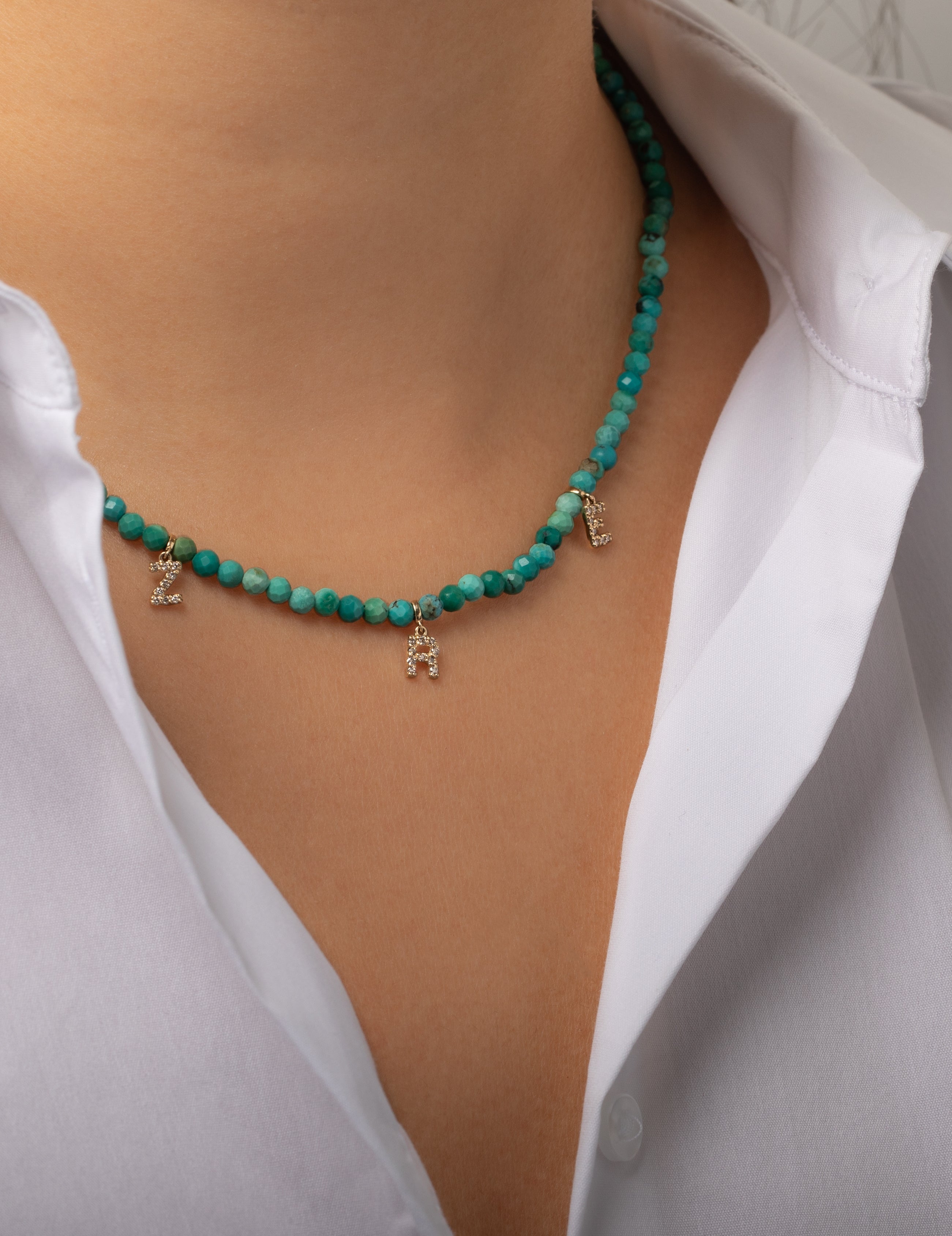 Turquoise Bead Necklace