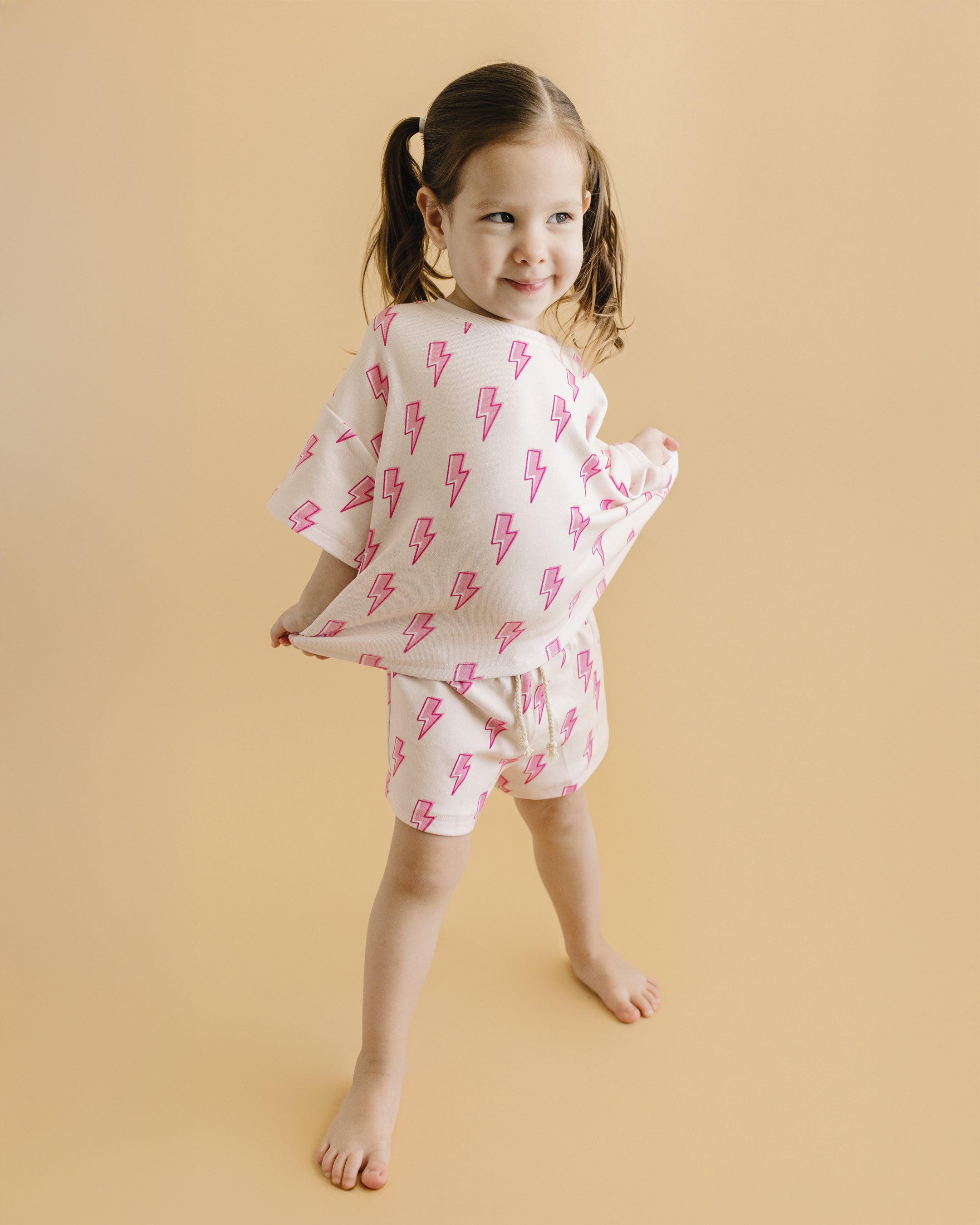 Shorts Set | Pink Bolts