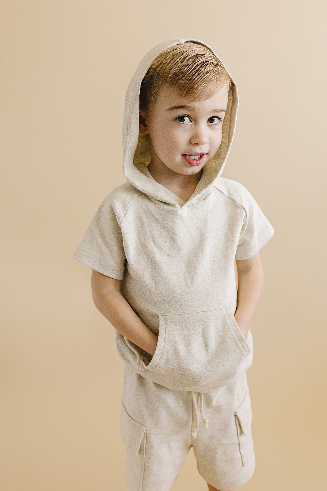 Cargo Shorts Set | Oatmeal