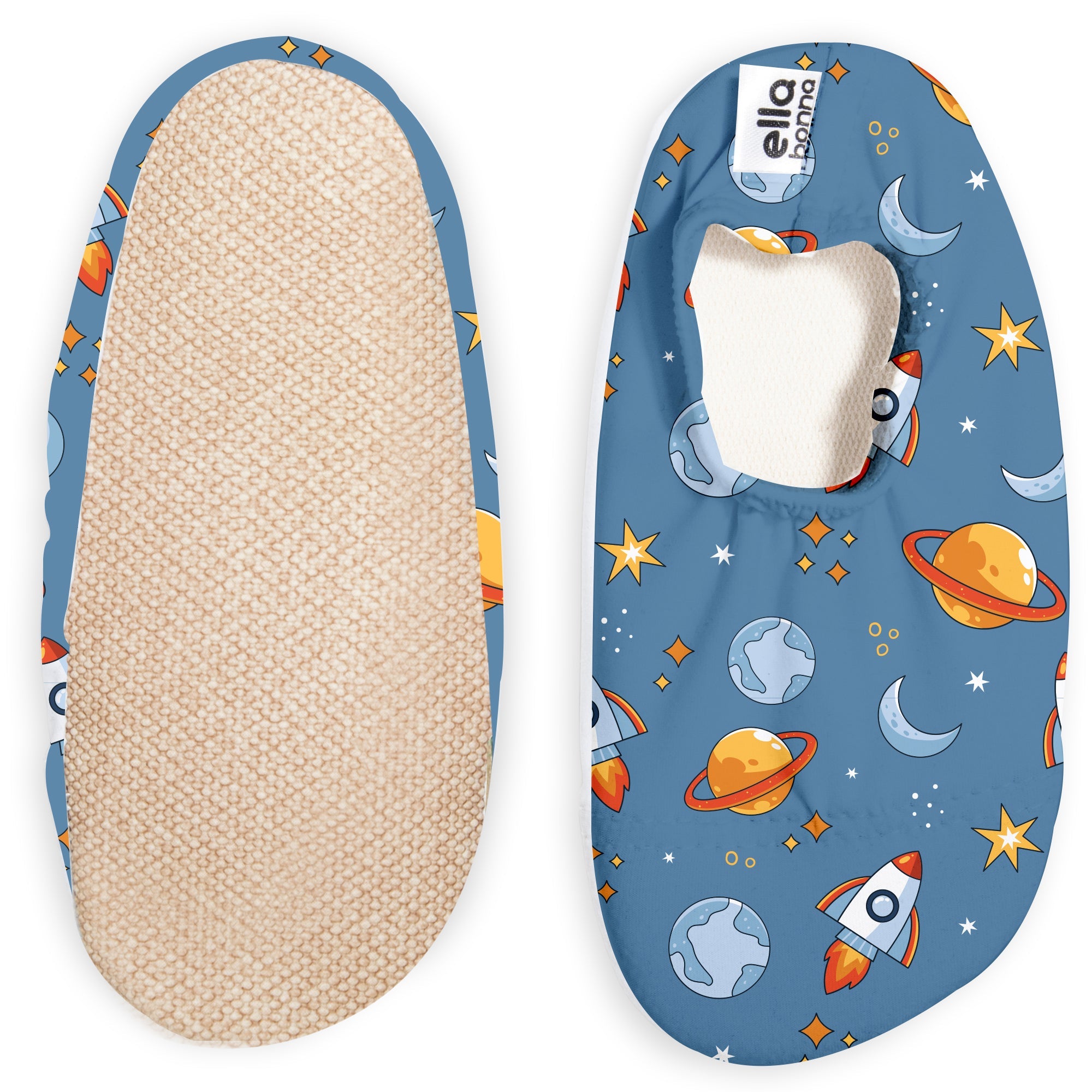 Non-slip Sole, Unisex Baby, Children's Sea Shoes, Pool Booties, Space