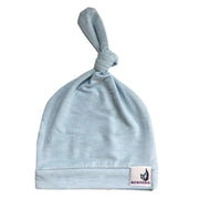 Newborn Top Knot Hat - Sky