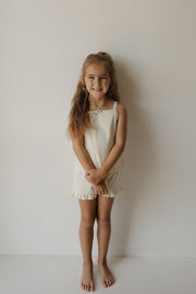 Girl's Ruffle Short Set | Swan