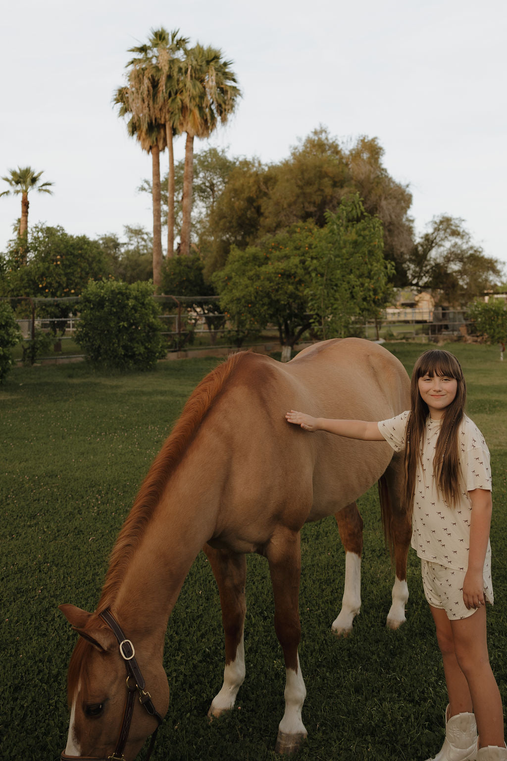 Girl's Bamboo Short Set | Wild Horses
