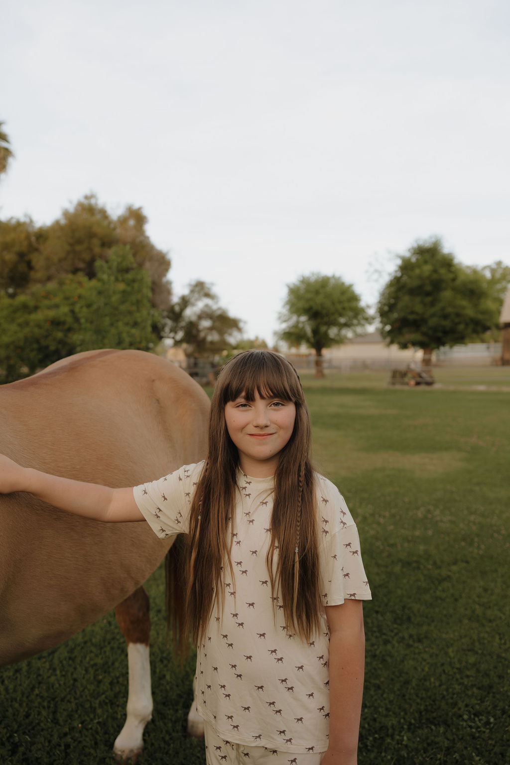 Girl's Bamboo Short Set | Wild Horses