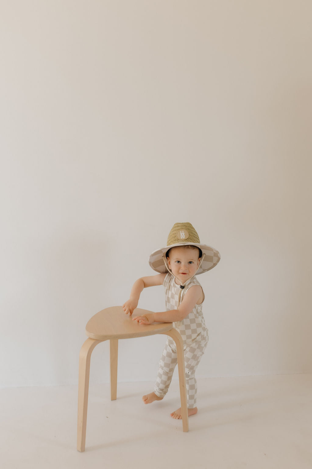 Harem Bamboo Romper | Checkerboard