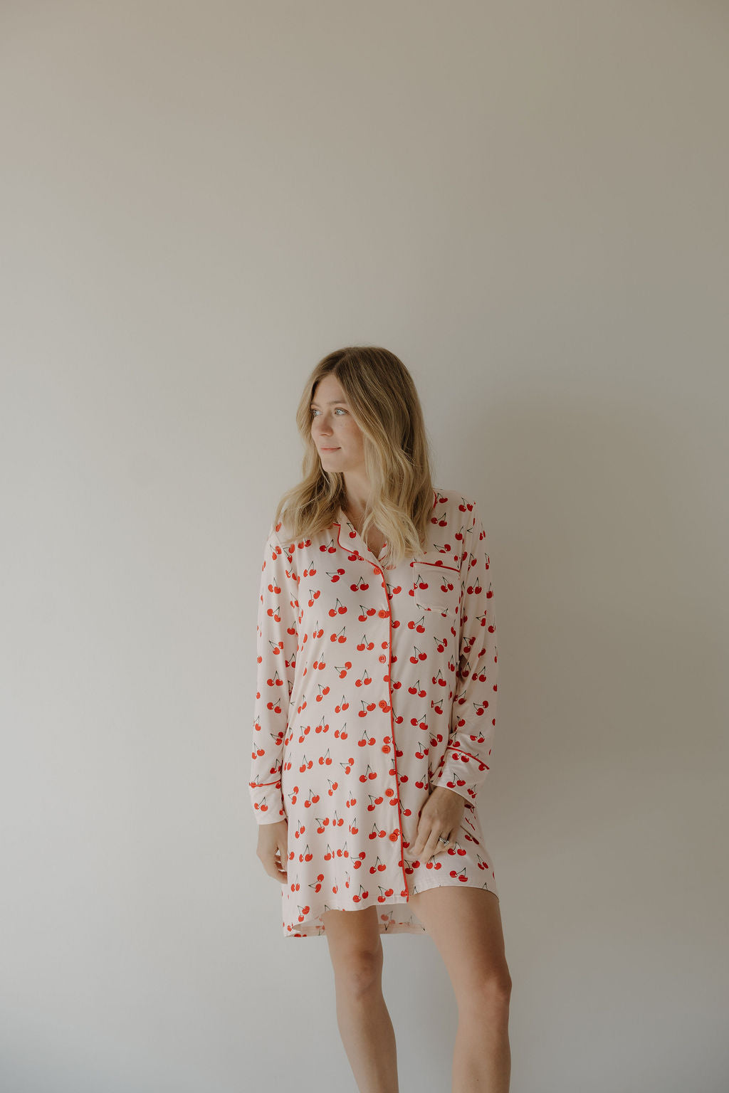 Women's Bamboo Sleeping Dress | Cherry Orchard