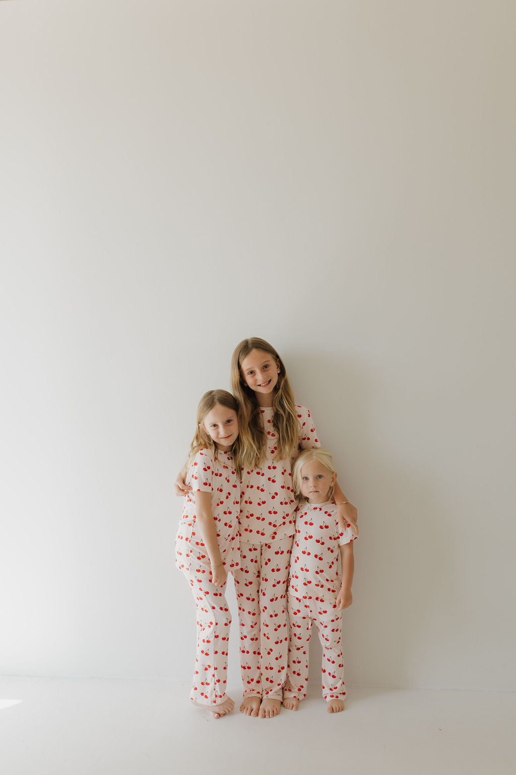 Toddler Short Sleeve Bamboo Lounge Set | Cherry Orchard