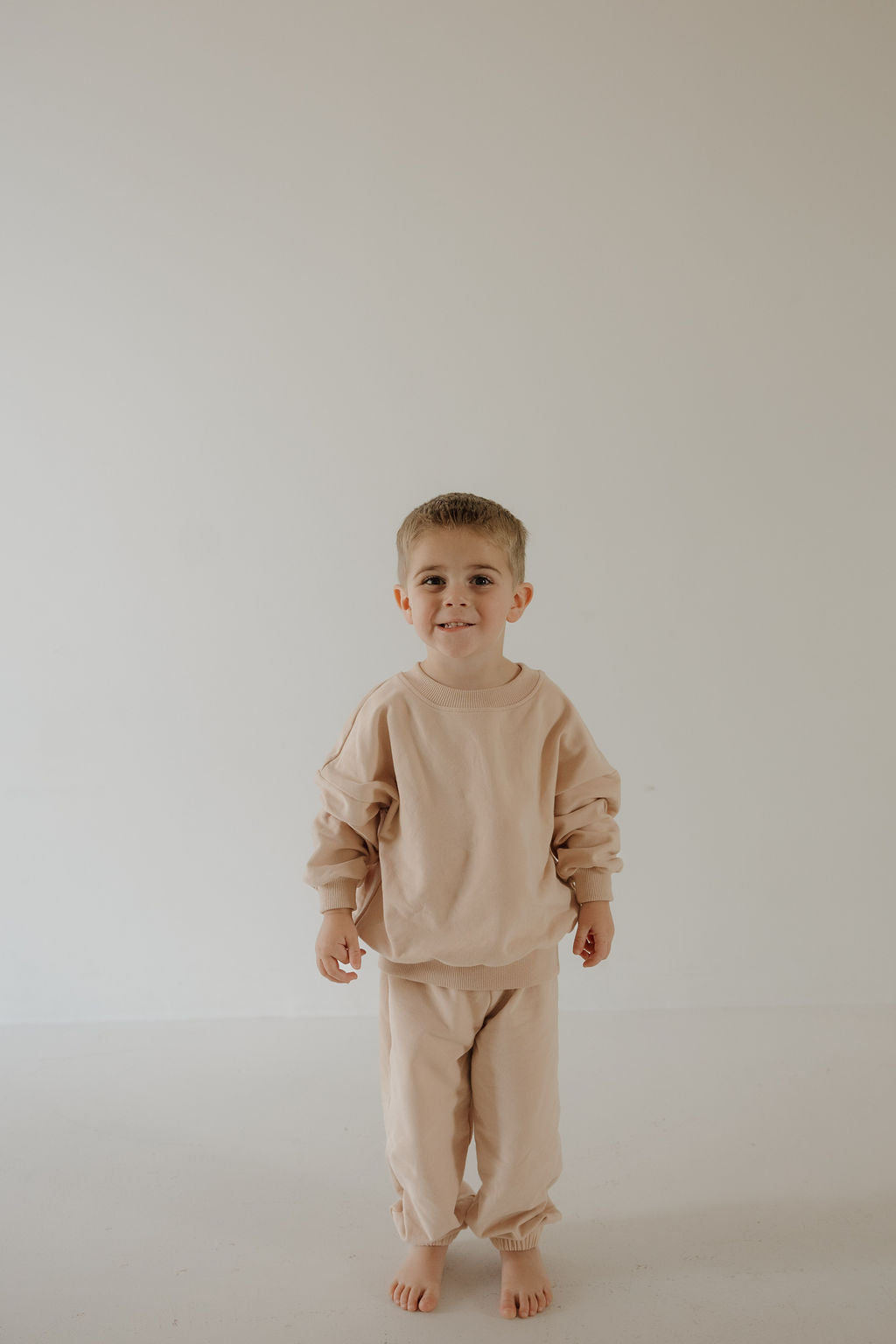 Child Sweat Set | Cashew