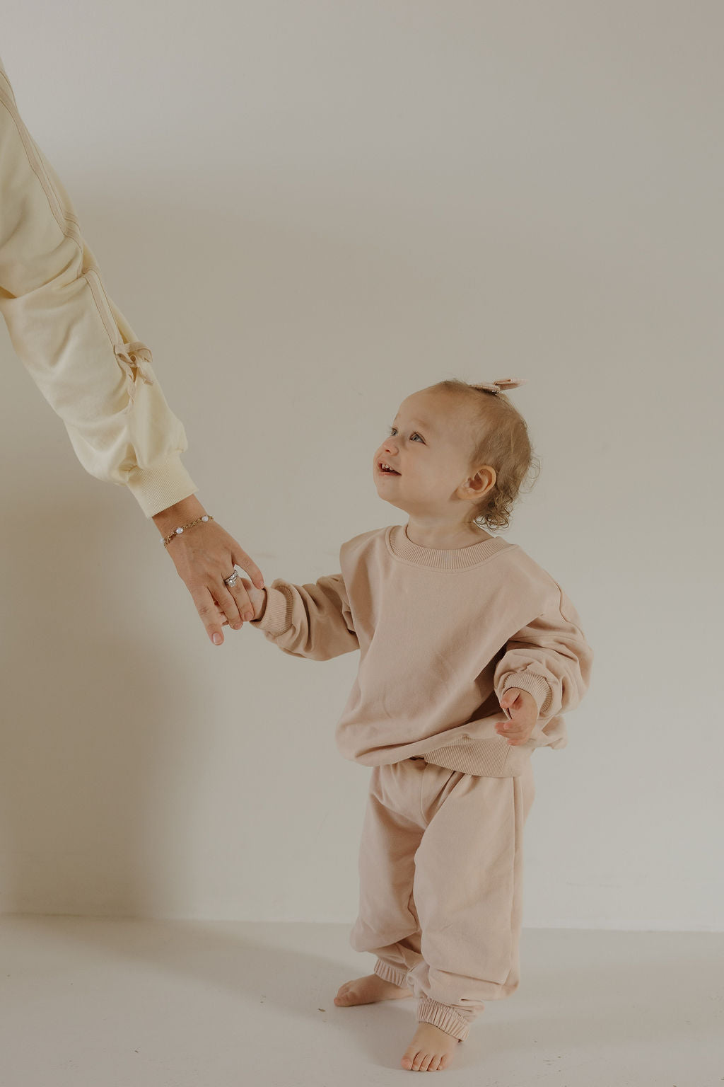 Child Sweat Set | Cashew