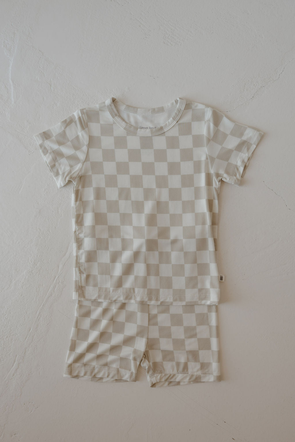 Bamboo Short Set | Checkerboard