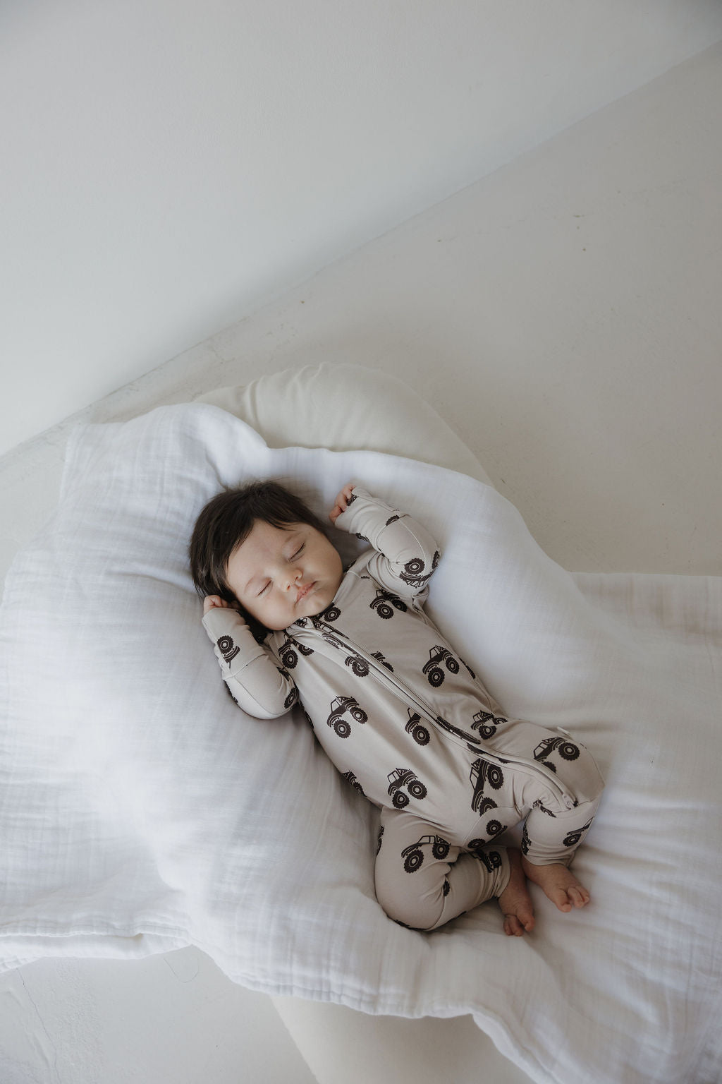 Bamboo Zip Pajamas | Monster Truck