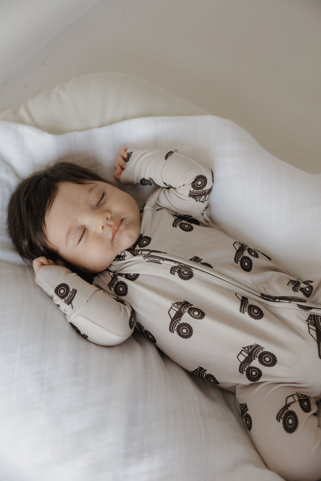 Bamboo Zip Pajamas | Monster Truck