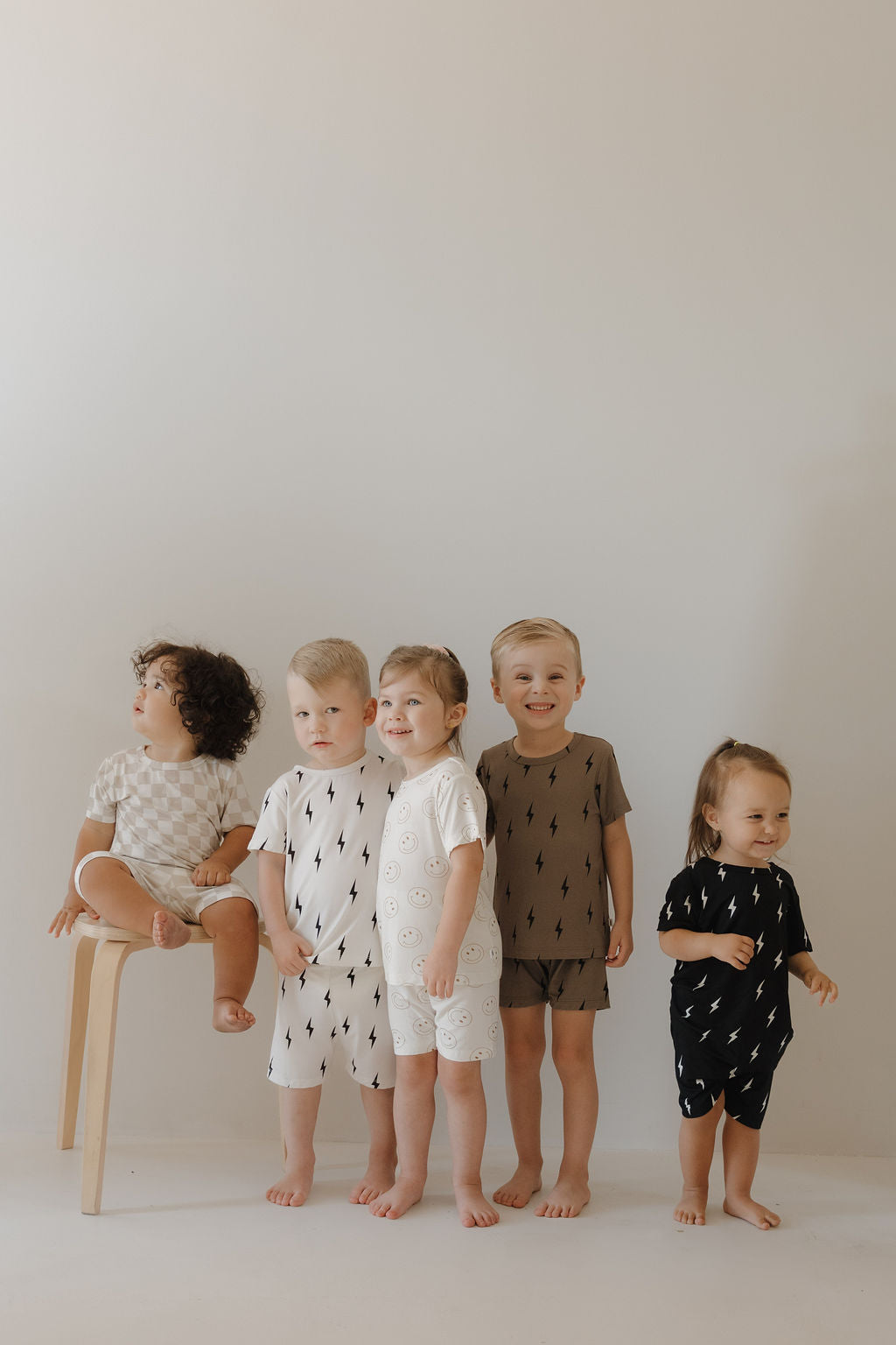 Bamboo Short Set | Checkerboard