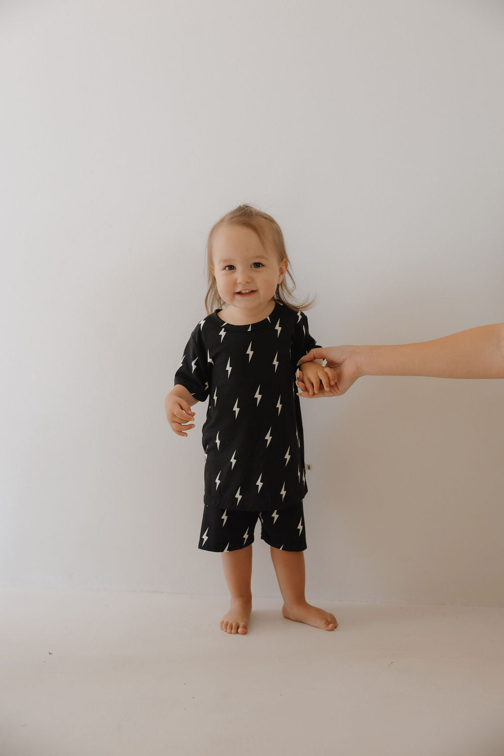 Bamboo Short Set | Midnight Lightning Bolt