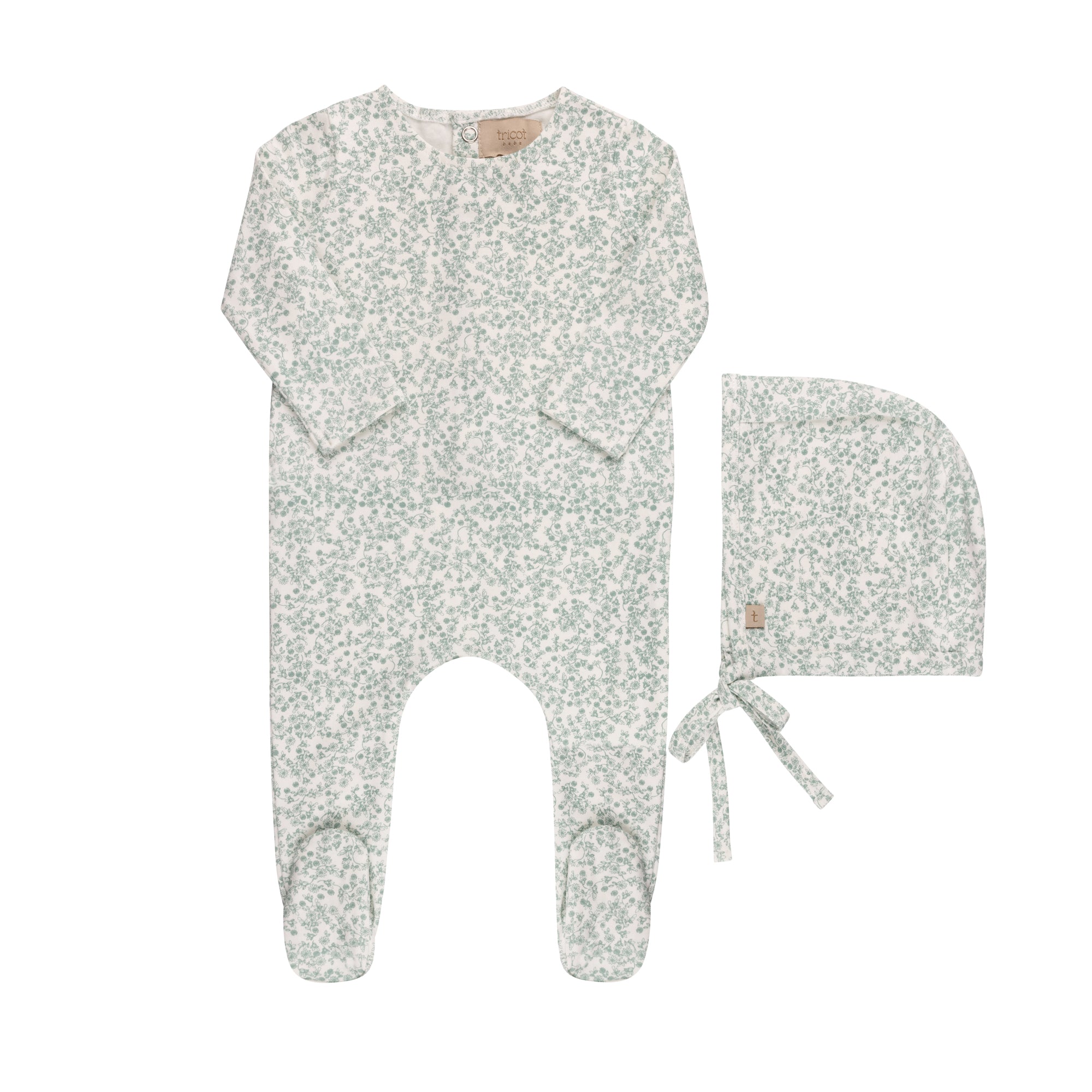 Ditsy Print Floral Layette Set