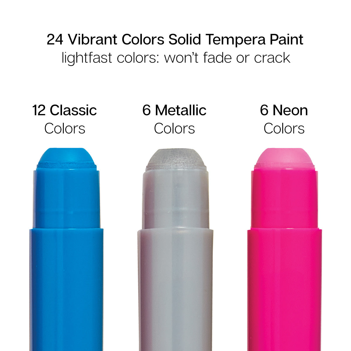 Tempera Paint Sticks – 24 Colors