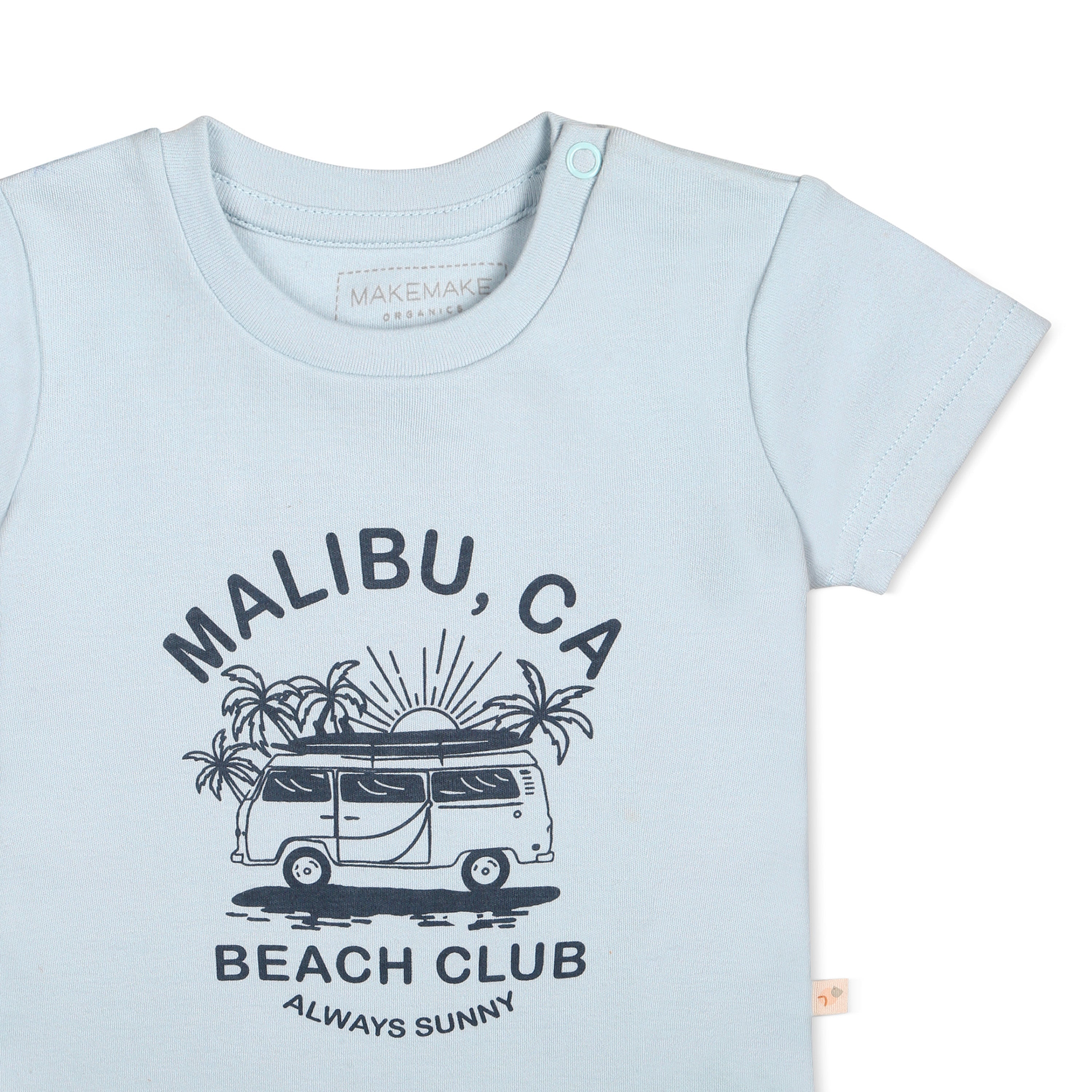 Organic Crew Neck Tee - Malibu Beach Club